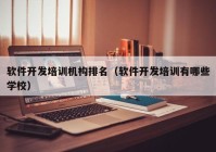 软件开发培训机构排名（软件开发培训有哪些学校）