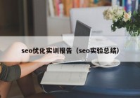 seo优化实训报告（seo实验总结）