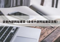 企业内部网站建设（企业内部网站建设流程）