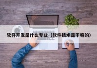 软件开发是什么专业（软件技术是干嘛的）