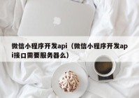 微信小程序开发api（微信小程序开发api接口需要服务器么）