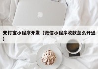 支付宝小程序开发（微信小程序收款怎么开通）