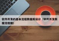 软件开发的基本流程数据库设计（软件开发数据流程图）