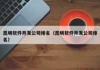 昆明软件开发公司排名（昆明软件开发公司排名）