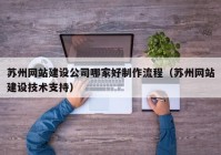 苏州网站建设公司哪家好制作流程（苏州网站建设技术支持）