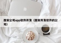 西安公司app软件开发（西安开发软件的公司）