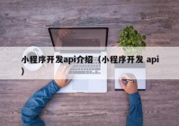 小程序开发api介绍（小程序开发 api）