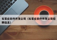 石家庄软件开发公司（石家庄软件开发公司招聘信息）